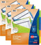 Avery Big Tab Insertable Plastic Dividers with Pockets, 5 Multicolor Tabs, Pack of 3