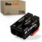 Run Star 2 Pack Remanufactured Black Ink Cartridge Replacement for Epson 273XL Printers