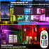 50W IP66 Dimmable RGB Wall Washer Light, RGB Light Bar LED Smart Wall Lights with Remote Control Waterproof LED Flood