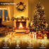 200 500 8 FT LED Christmas Lights Outdoor Fairy Lights Plug In Extra Long String Lights Clear Wire Waterproof Modes