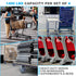 5" 1.25" 1400 lbs (Set 4), 5/16" SY America x Shopping Cart Replacement Wheels Kit, Rubber Wheels for Grocery