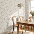 17.5"x276" ICOOP Beige Wallpaper Rabbit Neutral Peel and Stick Wallpaper Boho Vintage Farm Cottage Contact Paper