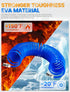 25 Feet Repairable EVA Recoil Air Hose, 1/4" NPT Quick Coupler and I/M Plug Kit, 200PSI Max