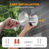 2 Pack 300 Par38 LUTEC Adjustable Twin Par Holder Outdoor Flood Lights, Switch Controlled Security Lights, Floodlights