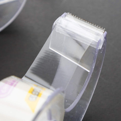 BAZIC Crystal Clear Tape w/Dispenser, 3/4" X 500", Transparent Stationery Tapes, Arts Craft Gift Wrapping (3/Pack)