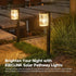 2 Pack 12Hrs, IP65 ELECLINK Solar Pathway Lights Outdoor, Upgraded Outdoor Solar Lights for Outside Super Bright Up