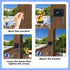 4 Pcs Joist Anchor Connector for 6"x 6" Post, Roof Tie Header Hanger Joint Post Cap for Outdoor House Carport Shed