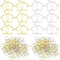 Yeaqee 100 Pcs House Shaped Paper Clips, Gold Silver Fun Bookmarks for Real Estate Agents
