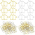 Yeaqee 100 Pcs House Shaped Paper Clips, Gold Silver Fun Bookmarks for Real Estate Agents