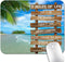 7AN.M 9.5"x 7.9" Anti-Slip Office/Gaming Mouse Pad - 7 Rules of Life Inspirational