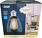 Feit Electric Dimmable LED Vintage Pendant Light Brushed Nickel with Clear Glass