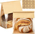 GOULIKFUL 100 Pack Extra Large Paper Bread Bags for Homemade Bread Sourdough Bags,
