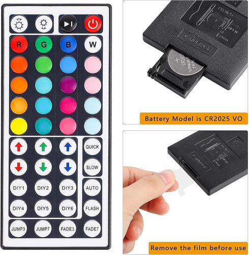 SUPERNIGHT 44 5050 2835 3528 Keys RGB LED Light Strip Wireless Remote Controller Led Light Remote Replacement for SMD