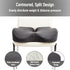 Mind Reader Air-Cloud Memory Foam Seat Cushion, Ergonomic Support for Lower Back, Coccyx, and Hip Pain Relief, Promotes
