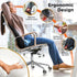 BLACK+DECKER Memory Foam Lumbar Support Pillow with Cooling Gel High Back Lumbar Cushion for Office, Car, Wheelchair