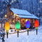 C9 Christmas Pathway Stake Lights, 7Ft String Lights with 4 Jumbo C9