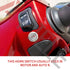 APIELE 19mm 12V Momentary Speaker Horn Push Button Toggle Switch with Pre-Wiring Socket for Car Auto Motor (Blue)