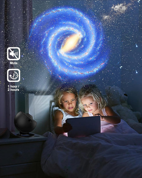 Sunbox Projector,13 1 360 Galaxy in Planetarium Star Projector with Solar System & Constellation, Rotating Nebula