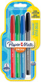 Paper Mate InkJoy 100ST Ballpoint Pens, Medium Point (1.0mm), Classic Colours, 4 Count