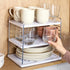 YouCopia UpSpace Cabinet Box Organizer, Adjustable Kitchen Pantry Shelf for Plastic Wrap and Foil Storage, Large