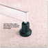 High Profile Bell Glides, 7/16" Dia. x 7/8" Long Stem, Matte Black Finish, 5/Set, 110 lbs./Glide