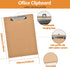 Happyhapi Clipboards 28 Pack - Hardboard Office Clipboards Standard A4 Size (9 x 12.5 Inches)