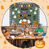 Pasimy Halloween Bulletin Board Decorations Set, Spider Bat Ghost Pumpkin Cutouts for Halloween Party Supplies