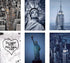 New York Postcards Set of 30 Styles, Collectible Edition of NYC Souvenirs, 4x6 of NY Landmarks