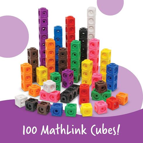 Set 1st Counting Learning Resources MathLink Cubes Elementary Math Activity - Math Manipulatives for Elementary School