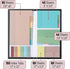 Mr. Pen Transparent Sticky Note Set, 410 Pack, Divider Tabs, Morandi Colors, Translucent Sticky Notes for Planner