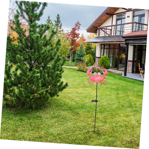 Crab Shape Solar Powered Garden Lamp Charming Outdoor Stake Light for Garden Lawn and Pathway Decor Easy Installation