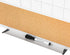 VUSIGN Monthly Calendar Whiteboard Cork Board Combo, 18" x 24", Planning Board with Silver Aluminium Frame
