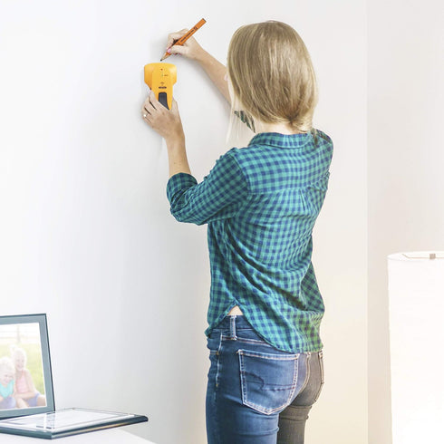3/4 inch Stud Finder Wall Scanner Wood and Metal Detector Sensor for Thickness Wall (Yellow)