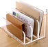 SANRUI Acrylic Mail File Organizer Sorters for Desk, 3 Upright Compartments Laddered Clear Desktop Vertical Letter Holder, Multifunction Envelope Folder Racks Holders for Office,Home, School by SANRUI