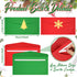 Christmas Envelopes with Green and Red Design, 200 Pcs Self Adhesive Greeting Card Pockets for Holiday Letters