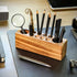 Solid Pine Wood Pen Holder for Desk – Stylish Wooden Pencil Holder and Fountain Pen Desk Organizer