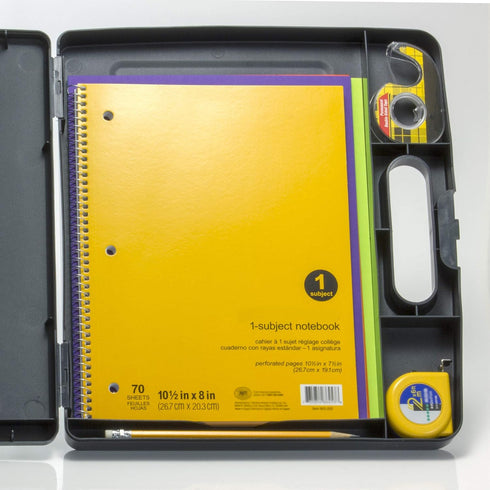 Officemate Clipboard Box with Dry Erase Board, Letter/A4 Size, Charcoal (83383)