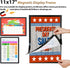 PUJIANG 11" 17" 6Pack) x Self-Adhesive Magnetic Display Frame, Double Sided Window Magnetic Sign Holder with Clear PVC
