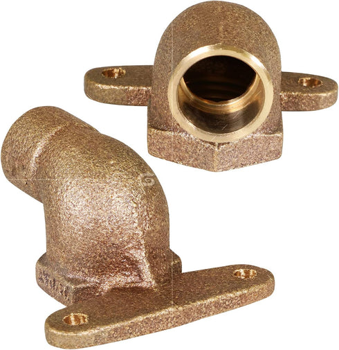 Everflow Supplies CFHE0012-NL 1/2" Nominal Diameter No Lead Hi-Ear Cast Brass 90 Degree Elbow with Sweat Socket