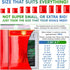Red Metallic Bubble Mailers, 7.25 x 7 Inches, 25 Pack Waterproof Padded Shipping Envelopes