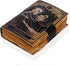 VC Book of Spells Leather Journal, Deckle Edge Paper Grimoire, Printed Journal, Gothic Notebook for Men and Women