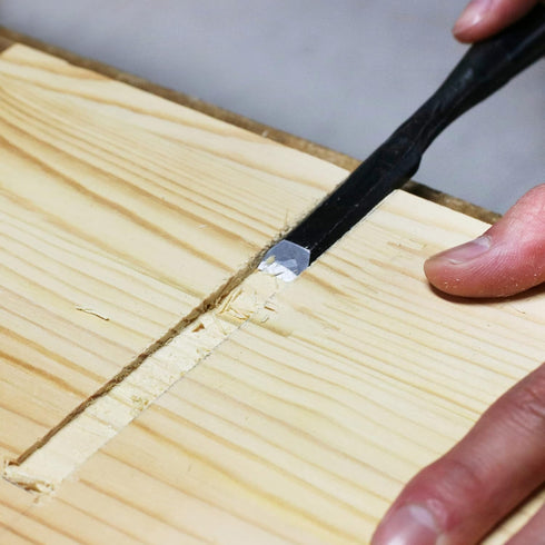 3/8" (9mm), KAKURI Japanese Mortise Chisel for Woodworking Made in JAPAN, Wood Chisel Oire Nomi, Razor Sharp Japanese