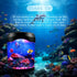 6 5 Toycol Fake Fish Lamp, Nightly Lifelike Desk Electric Mood Light, LED Light Tank with Color Changing and Fake Fish