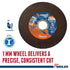 Weiler 56094 4-1/2" Cutting Wheel Assortment for Angle Grinders, Handles All Metals, Variety Pack of 5