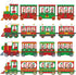 60pcs Christmas Theme Cutouts Xmas Trains Bulletin Board Decoration Set Christmas Train