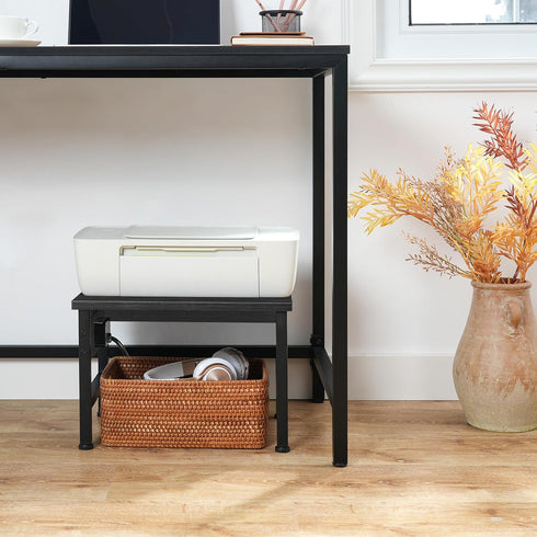 BB01UPS01 HOOBRO Printer Stand for Desk, Desktop Printer Stand with Charging Station, Small Printer Table with Storage