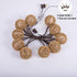 TWINKVILLA 10 Bulbs, Decorative String Lights Plug in with Incandescent Natural Rattan Globe Boho Lantern String Lights
