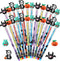 Qilery 24 Pcs Halloween Pencils Bulk, Stackable Pencils with Top Eraser for Kids Halloween Party Supplies