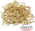 Jdesun Metal Screw in Hooks, 100pcs 3/4 Inch Right Angle Self-Tapping Hooks for Hanging, Gold