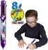Space Pen by Deluxebase. Multicolored 8-in-1 Retractable Novelty Ballpoint Pen with Cute